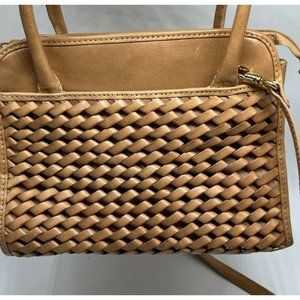 Etienne Aigner Tan Leather Women's Double Handle Purse